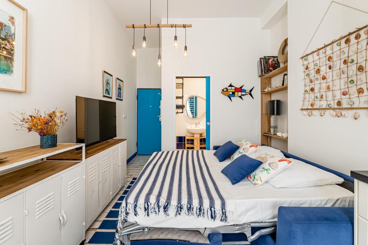 Studio Shell 26M2, 120M Vieux-Port, Clim, Wifi, Acces Autonome Avec Code Marseille Eksteriør bilde